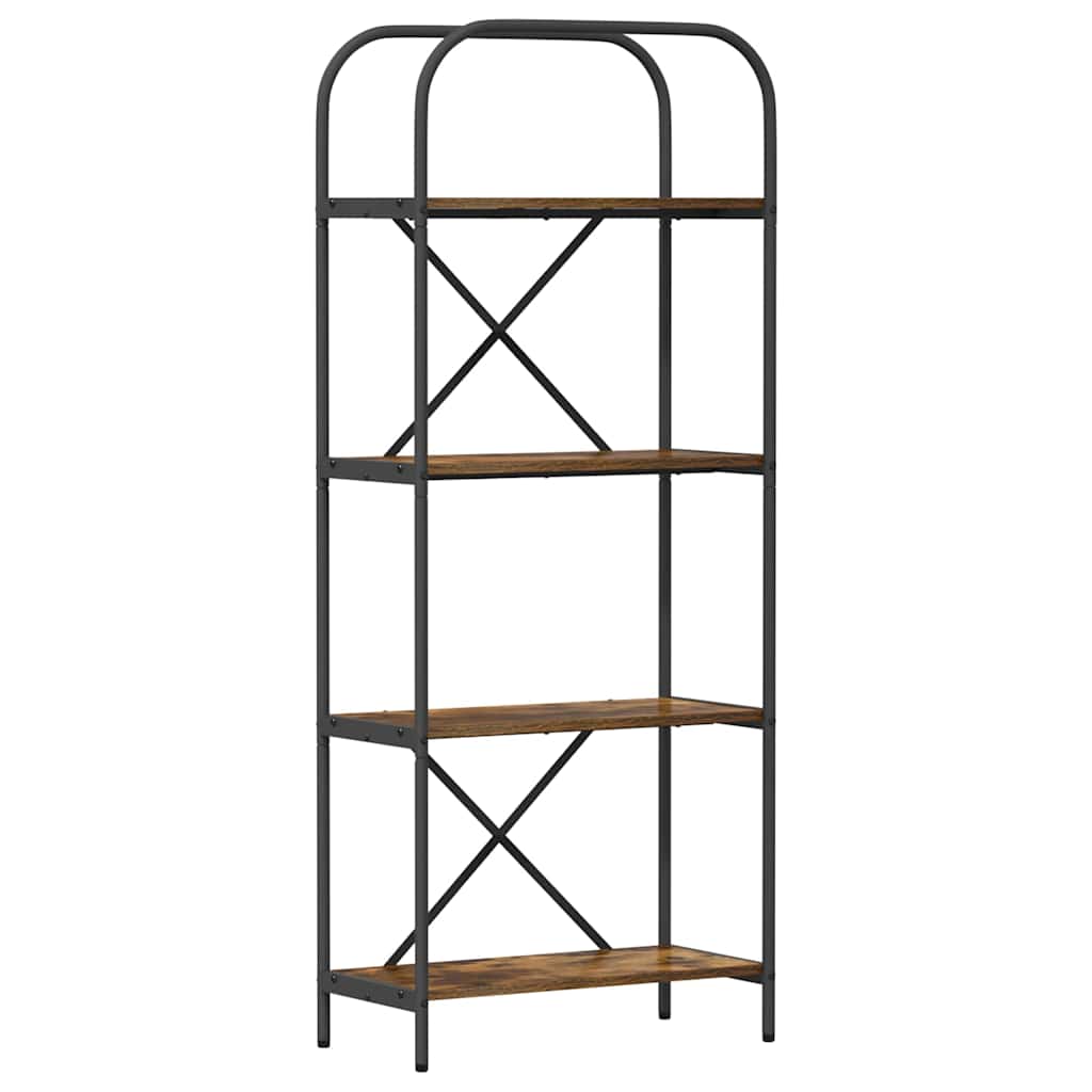 Boekenkast Gerookt eiken 60 x 30 x 146 cm Bewerkt hout