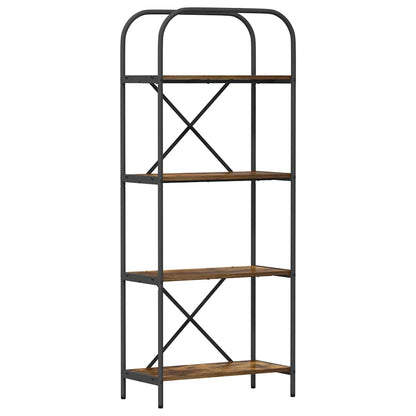 Boekenkast Gerookt eiken 60 x 30 x 146 cm Bewerkt hout