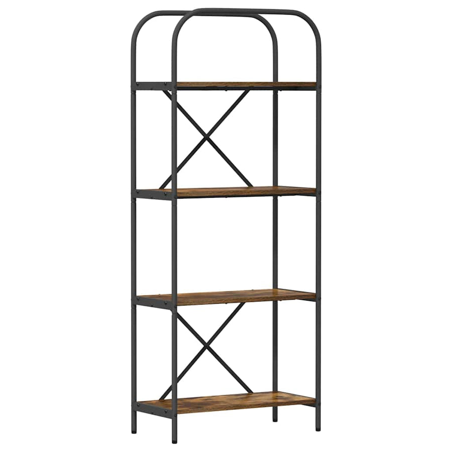 Boekenkast Gerookt eiken 60 x 30 x 146 cm Bewerkt hout
