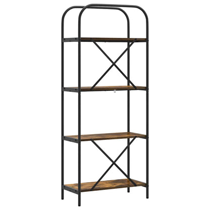 Boekenkast Gerookt eiken 60 x 30 x 146 cm Bewerkt hout