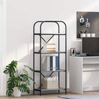 Boekenkast 60x30x146 cm grijs bewerkt hout