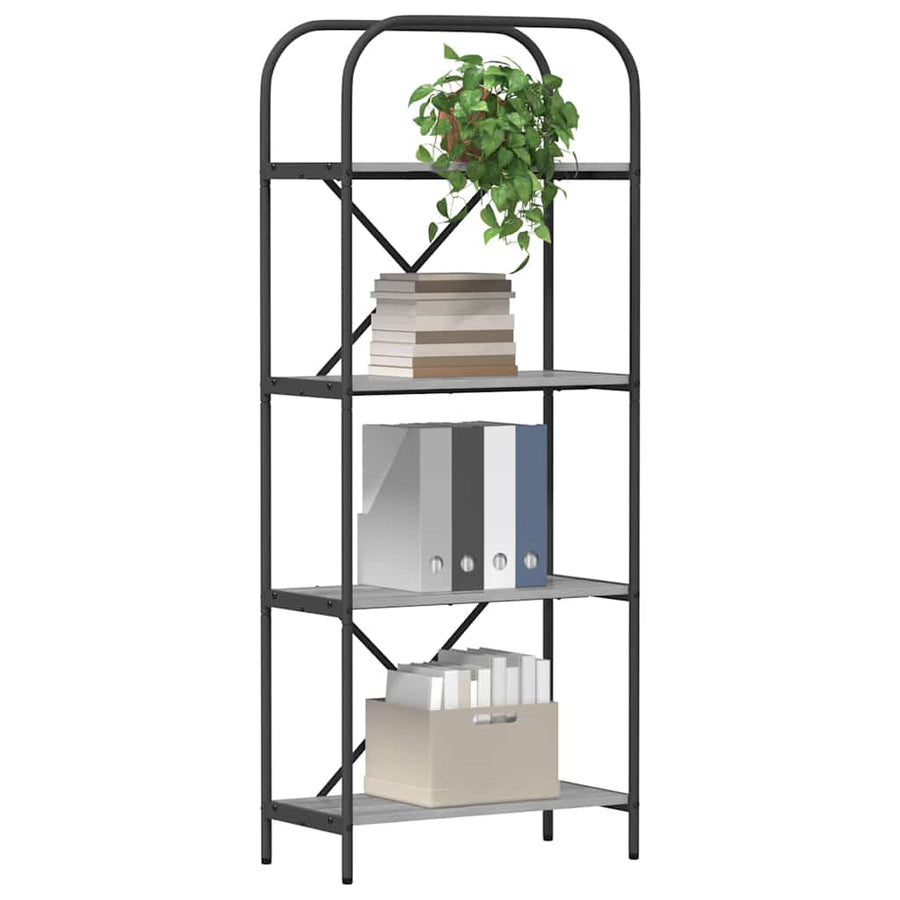 Boekenkast Grijs sonoma 60 x 30 x 146 cm Bewerkt hout