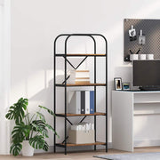 Boekenkast 60x30x146 cm bewerkt hout