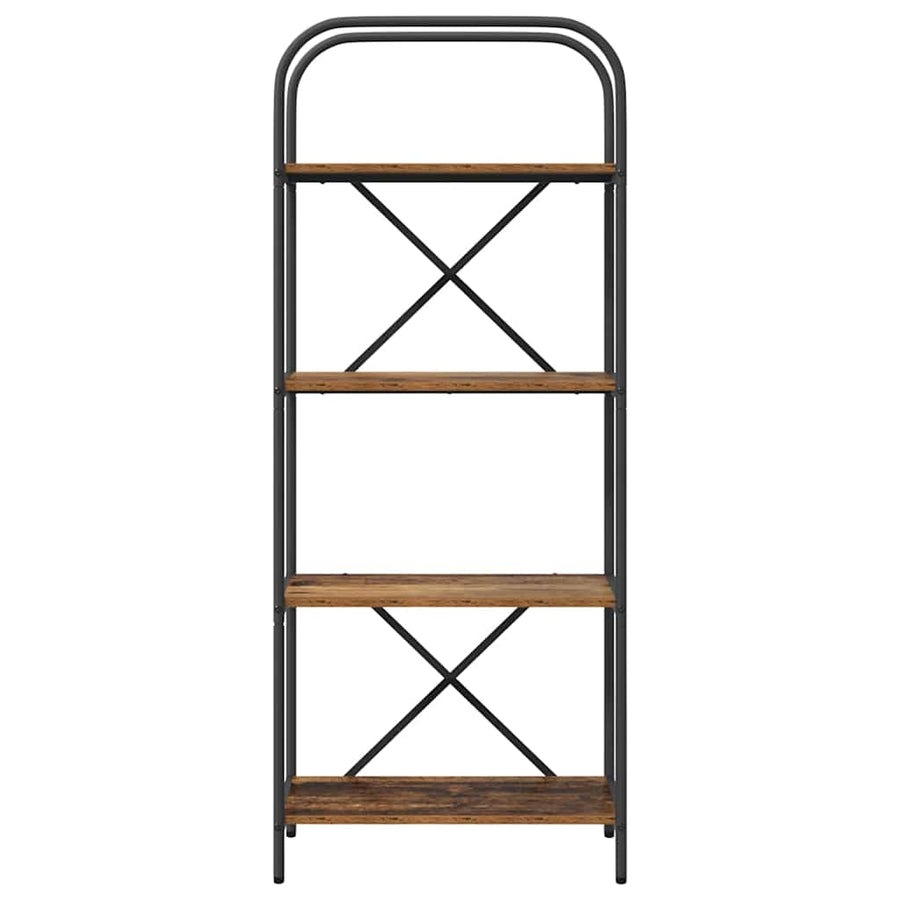 Boekenkast Oud hout 60 x 30 x 146 cm Bewerkt hout