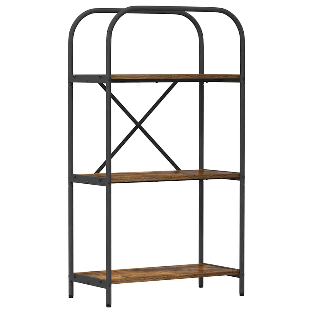 Boekenkast Gerookt eiken 60 x 30 x 109 cm Bewerkt hout