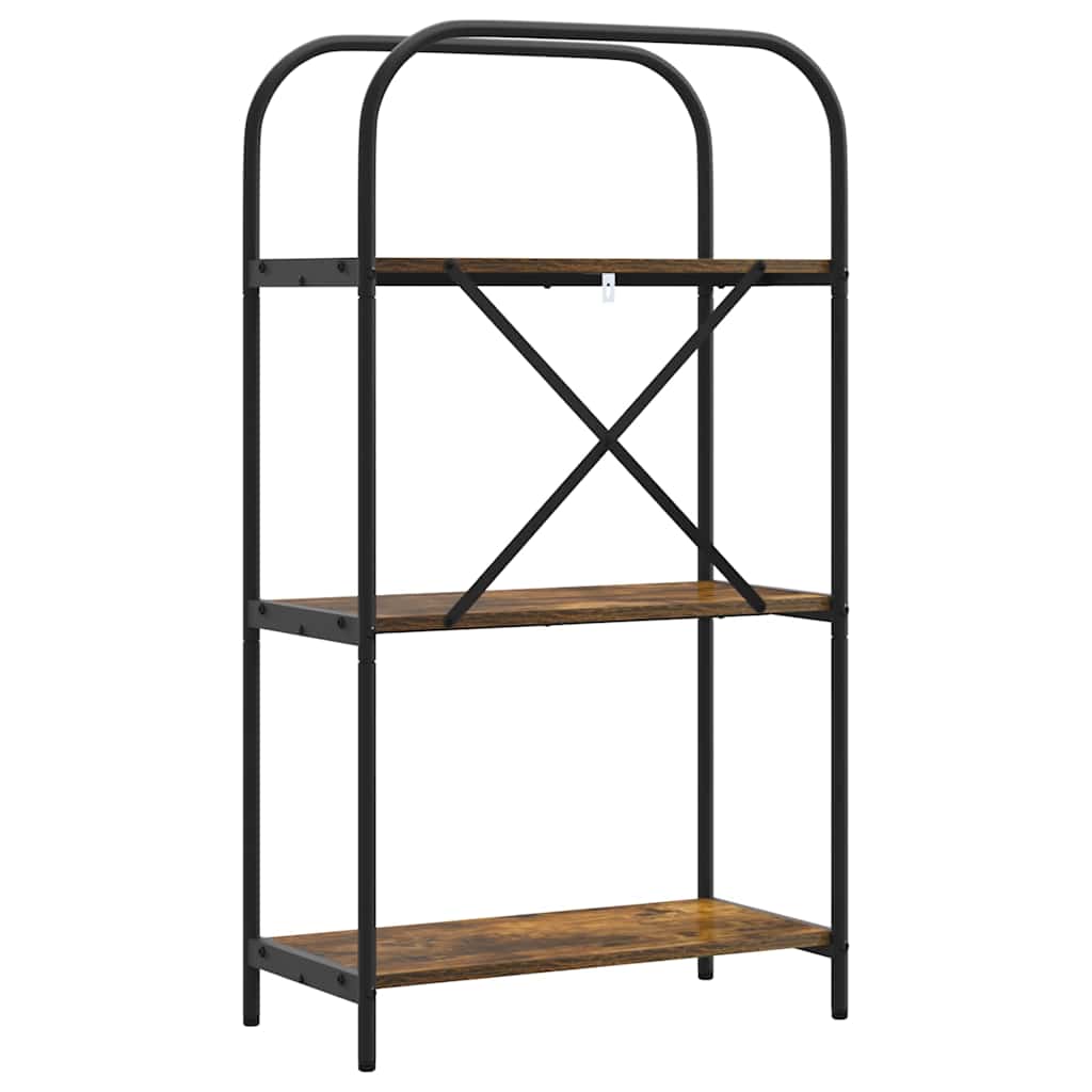 Boekenkast Gerookt eiken 60 x 30 x 109 cm Bewerkt hout