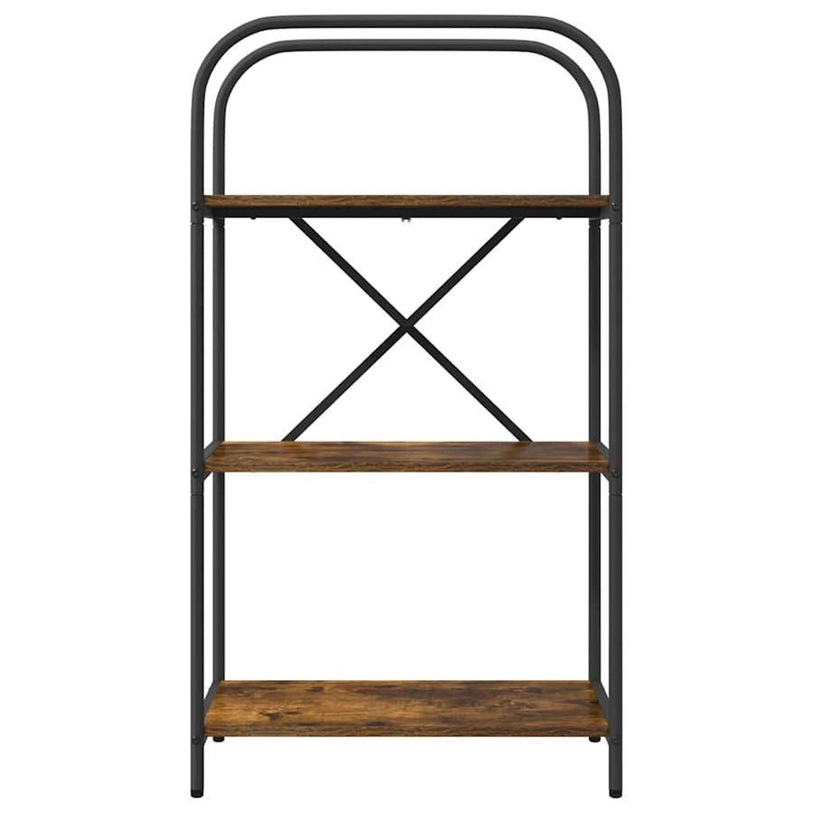Boekenkast Gerookt eiken 60 x 30 x 109 cm Bewerkt hout