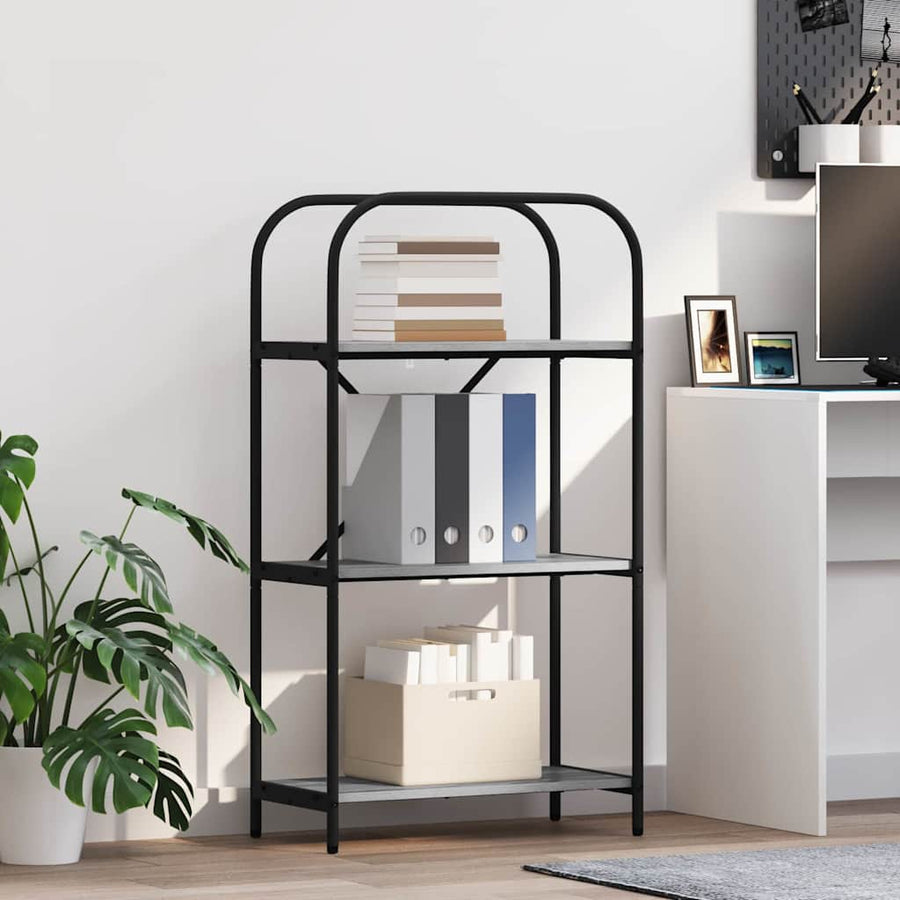 Boekenkast Grijs Sonoma 60 x 30 x 109 cm Bewerkt hout