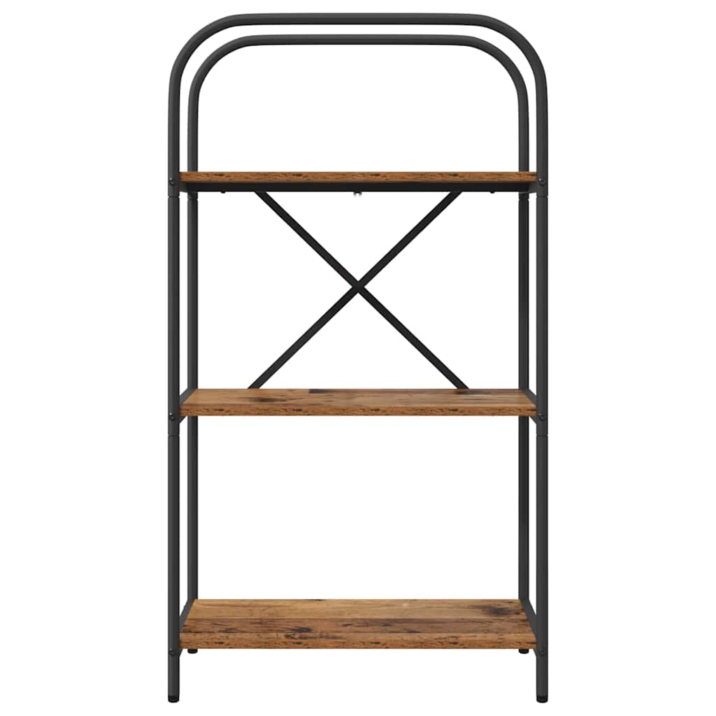 Boekenkast Oudhout 60 x 30 x 109 cm Bewerkt hout