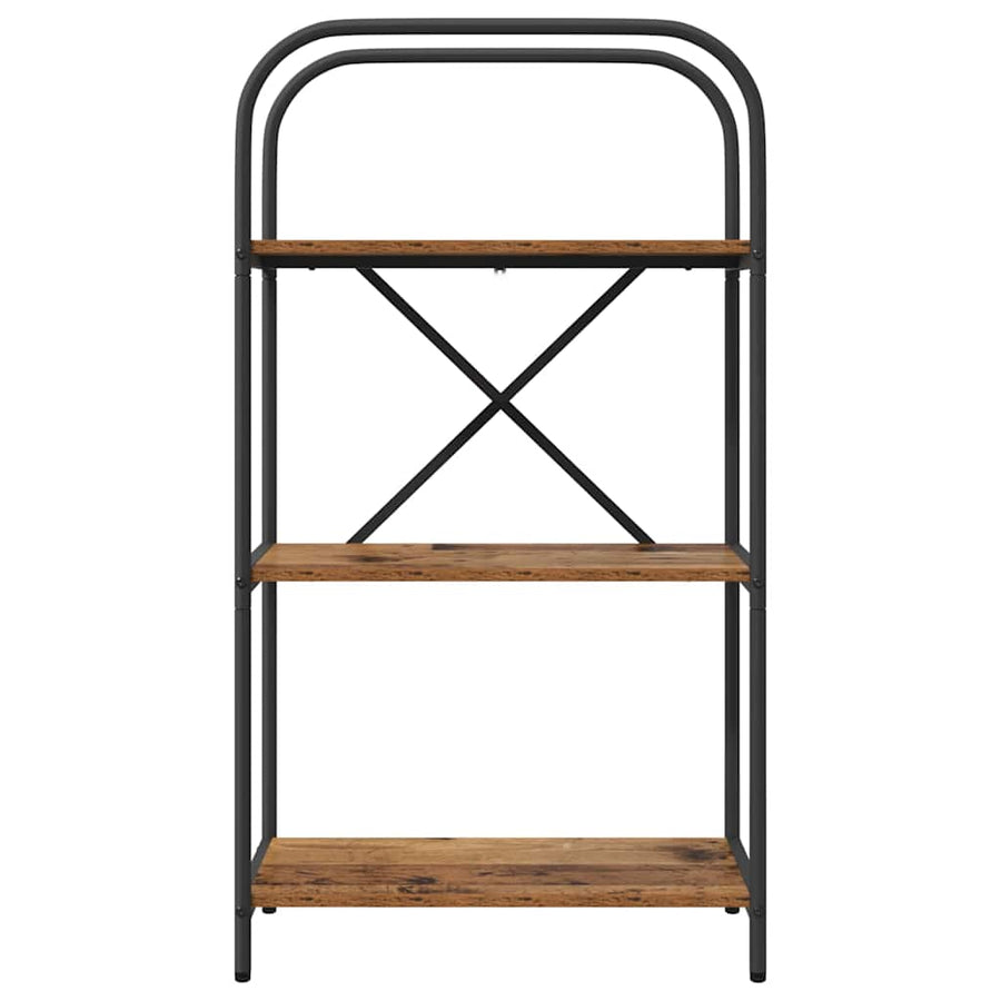 Boekenkast Oudhout 60 x 30 x 109 cm Bewerkt hout