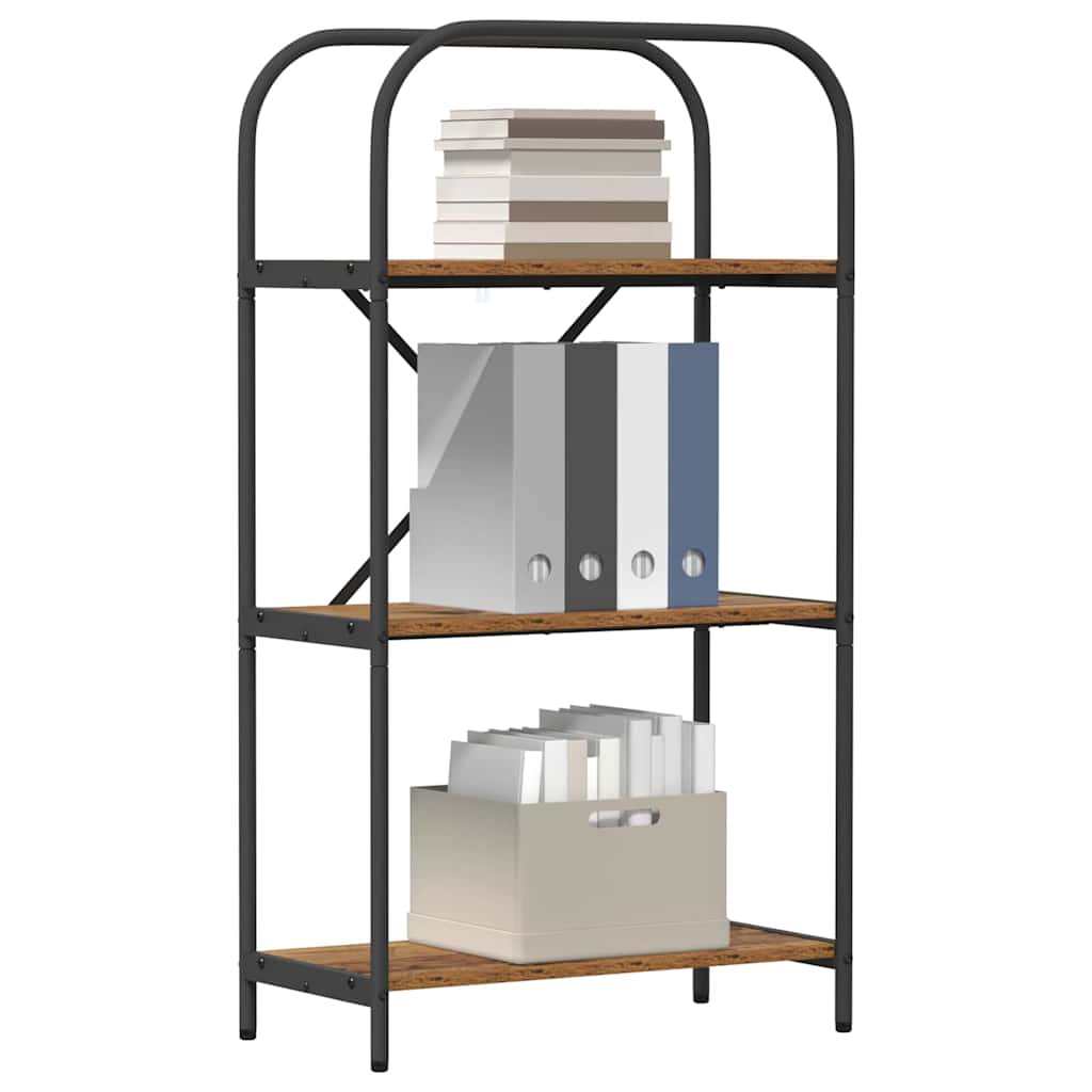 Boekenkast Oudhout 60 x 30 x 109 cm Bewerkt hout