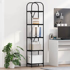 Bookcase Black Oak 40 x 30 x 183 cm Engineered Wood