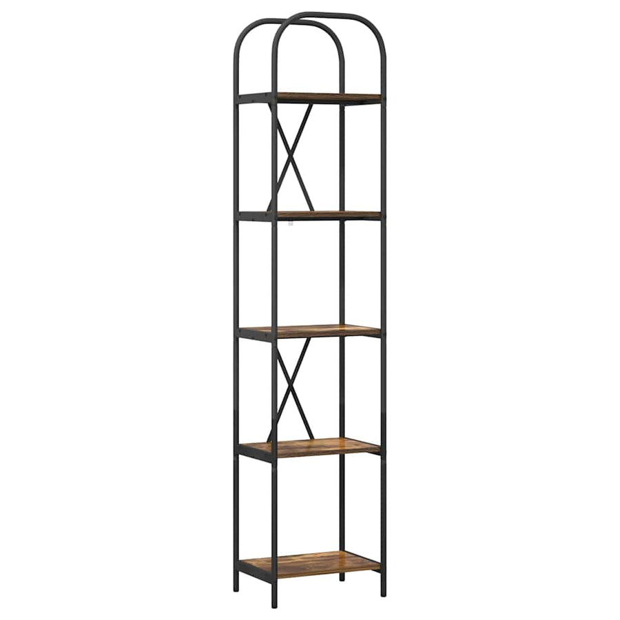 Boekenkast Gerookt eiken 40 x 30 x 183 cm Bewerkt hout