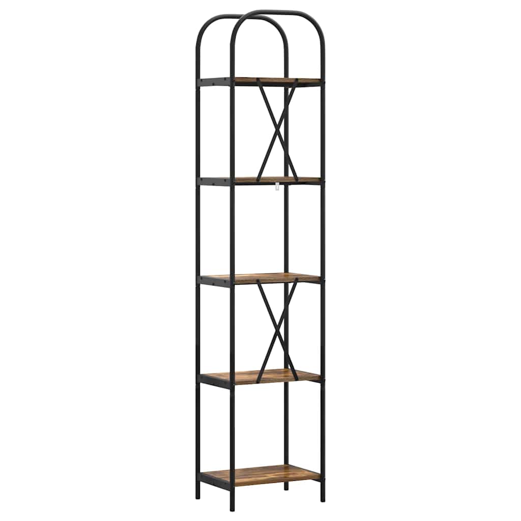 Boekenkast Gerookt eiken 40 x 30 x 183 cm Bewerkt hout