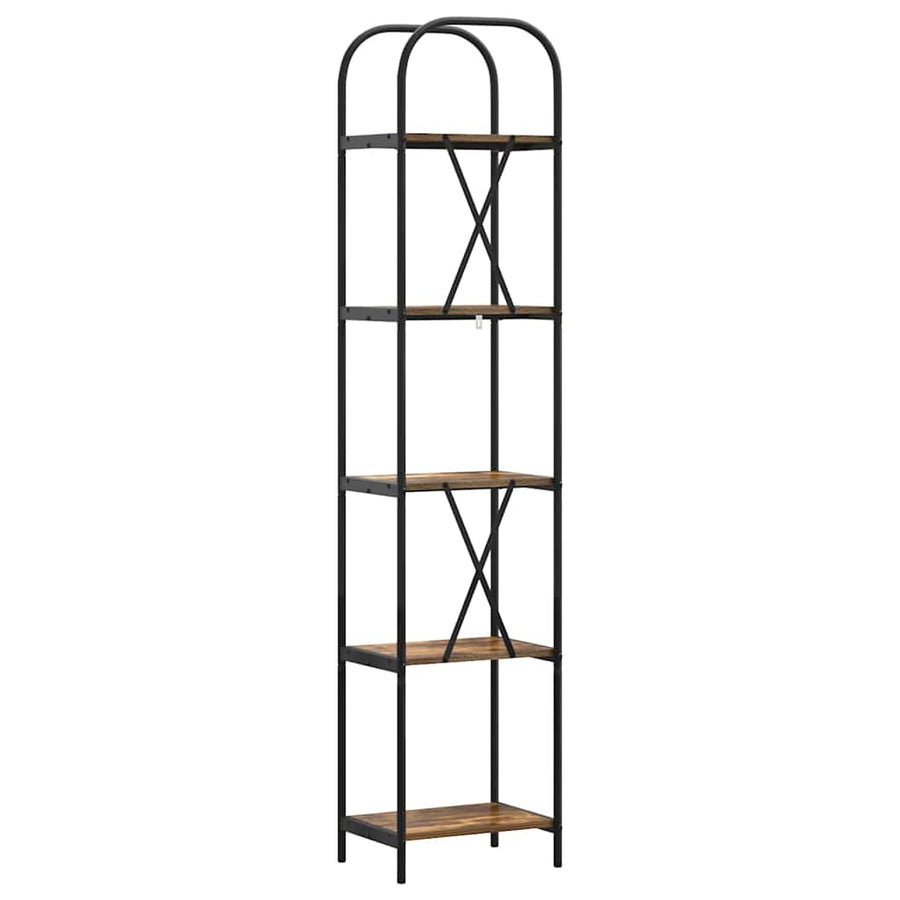 Boekenkast Gerookt eiken 40 x 30 x 183 cm Bewerkt hout