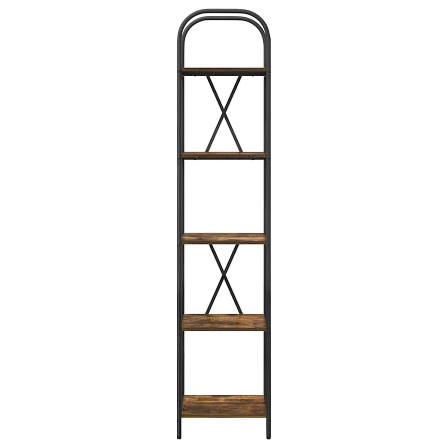 Boekenkast Gerookt eiken 40 x 30 x 183 cm Bewerkt hout