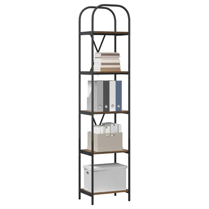 Boekenkast Gerookt eiken 40 x 30 x 183 cm Bewerkt hout