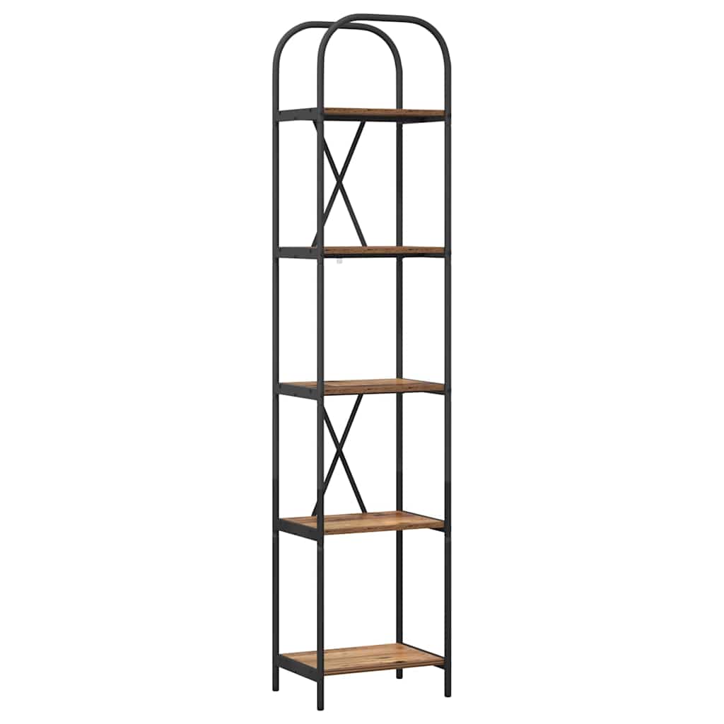 Boekenkast Oudhout 40 x 30 x 183 cm Bewerkt hout