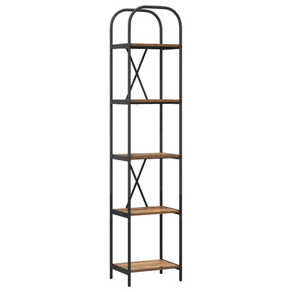 Boekenkast Oudhout 40 x 30 x 183 cm Bewerkt hout