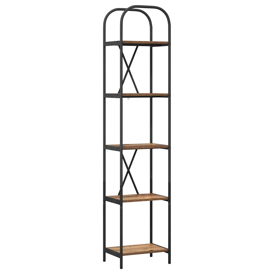 Boekenkast Oudhout 40 x 30 x 183 cm Bewerkt hout