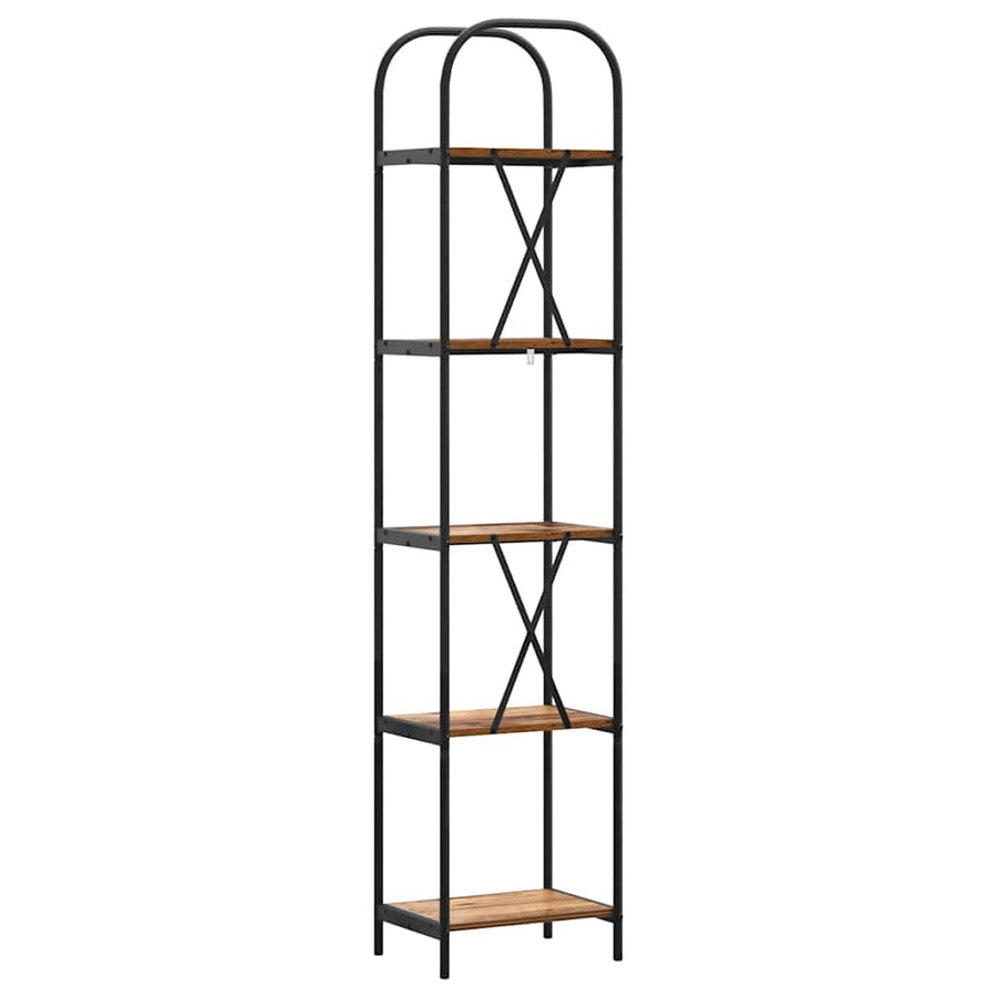 Boekenkast Oudhout 40 x 30 x 183 cm Bewerkt hout