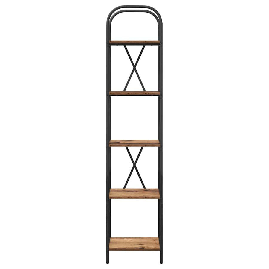 Boekenkast Oudhout 40 x 30 x 183 cm Bewerkt hout