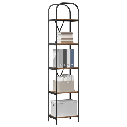 Boekenkast Oudhout 40 x 30 x 183 cm Bewerkt hout