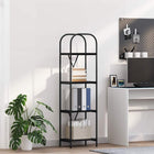 Boekenkast 40x30x146 cm zwart eiken bewerkt hout