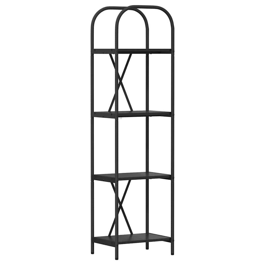 Boekenkast Zwart eiken 40 x 30 x 146 cm Bewerkt hout