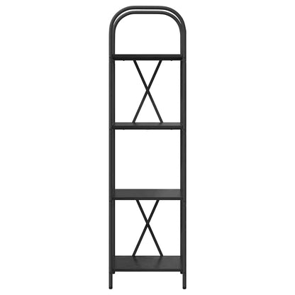 Boekenkast Zwart eiken 40 x 30 x 146 cm Bewerkt hout