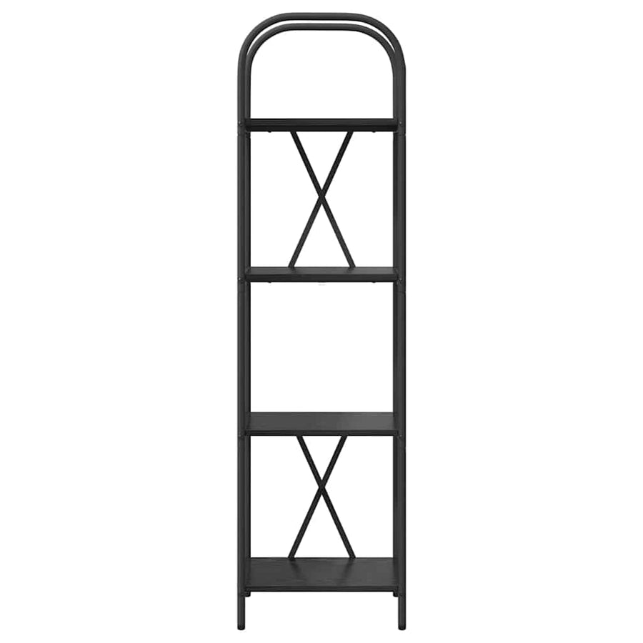 Boekenkast Zwart eiken 40 x 30 x 146 cm Bewerkt hout