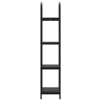 Boekenkast Zwart eiken 40 x 30 x 146 cm Bewerkt hout