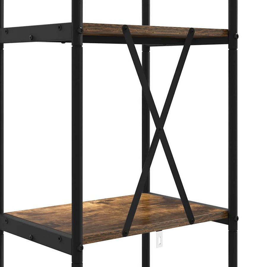 Boekenkast Gerookt eiken 40 x 30 x 146 cm Bewerkt hout