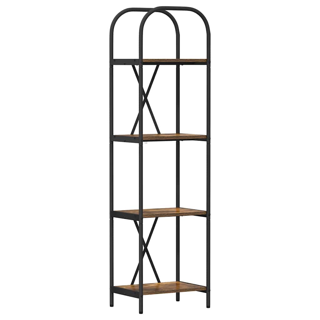 Boekenkast Gerookt eiken 40 x 30 x 146 cm Bewerkt hout