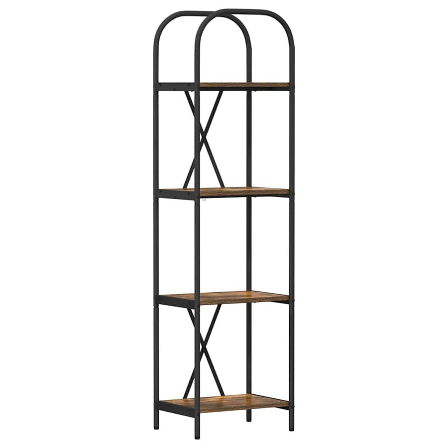 Boekenkast Gerookt eiken 40 x 30 x 146 cm Bewerkt hout