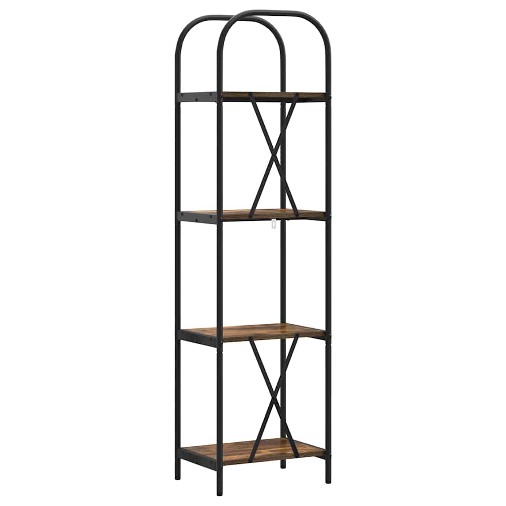 Boekenkast Gerookt eiken 40 x 30 x 146 cm Bewerkt hout