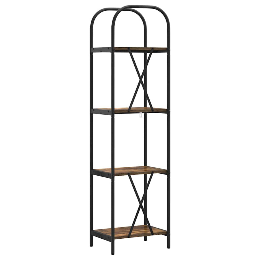 Boekenkast Gerookt eiken 40 x 30 x 146 cm Bewerkt hout