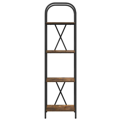 Boekenkast Gerookt eiken 40 x 30 x 146 cm Bewerkt hout