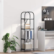 Boekenkast 40x30x146 cm grijs bewerkt hout