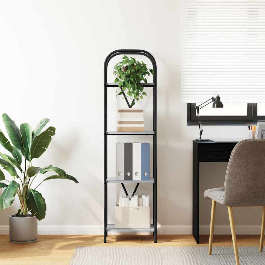 Boekenkast Grijs Sonoma 40 x 30 x 146 cm Bewerkt hout