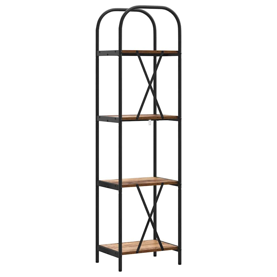 Boekenkast Oud hout 40 x 30 x 146 cm Bewerkt hout