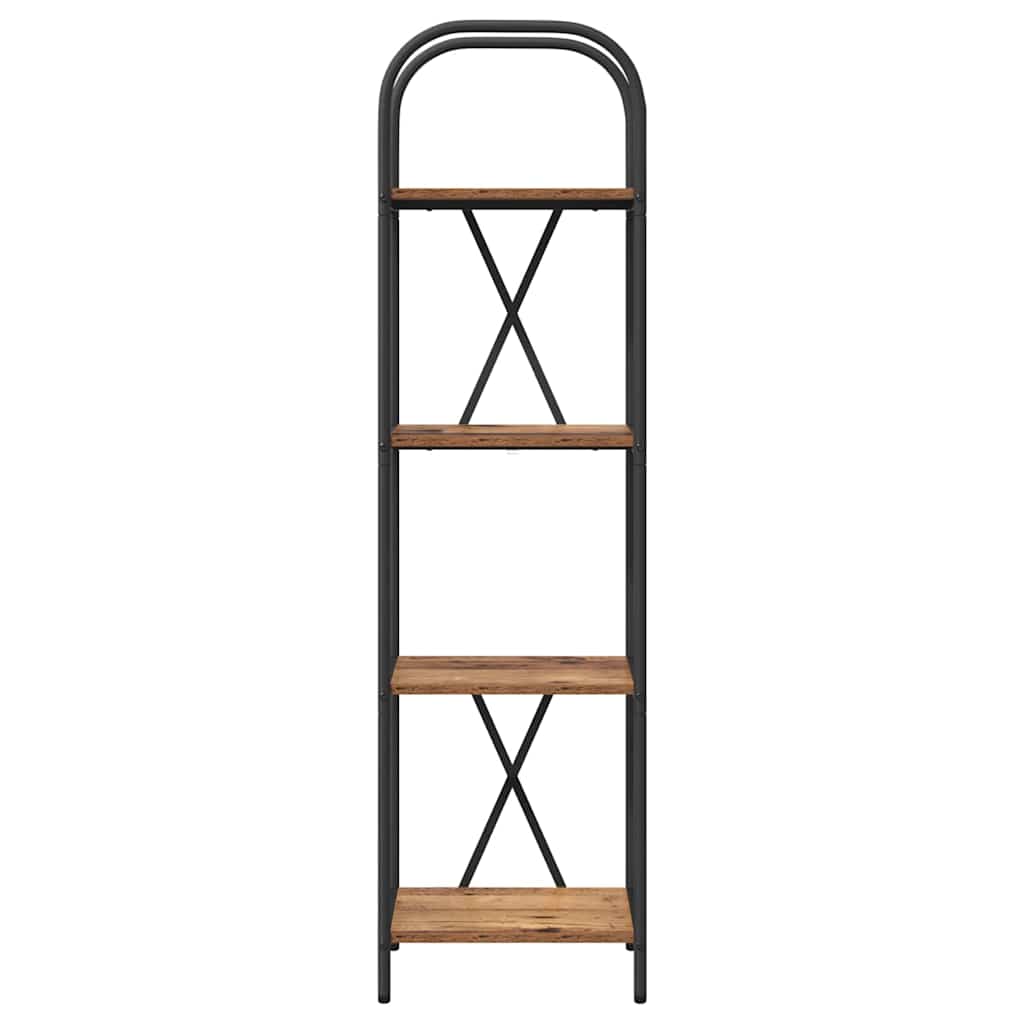 Boekenkast Oud hout 40 x 30 x 146 cm Bewerkt hout