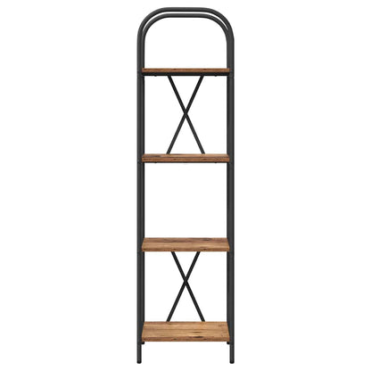 Boekenkast Oud hout 40 x 30 x 146 cm Bewerkt hout