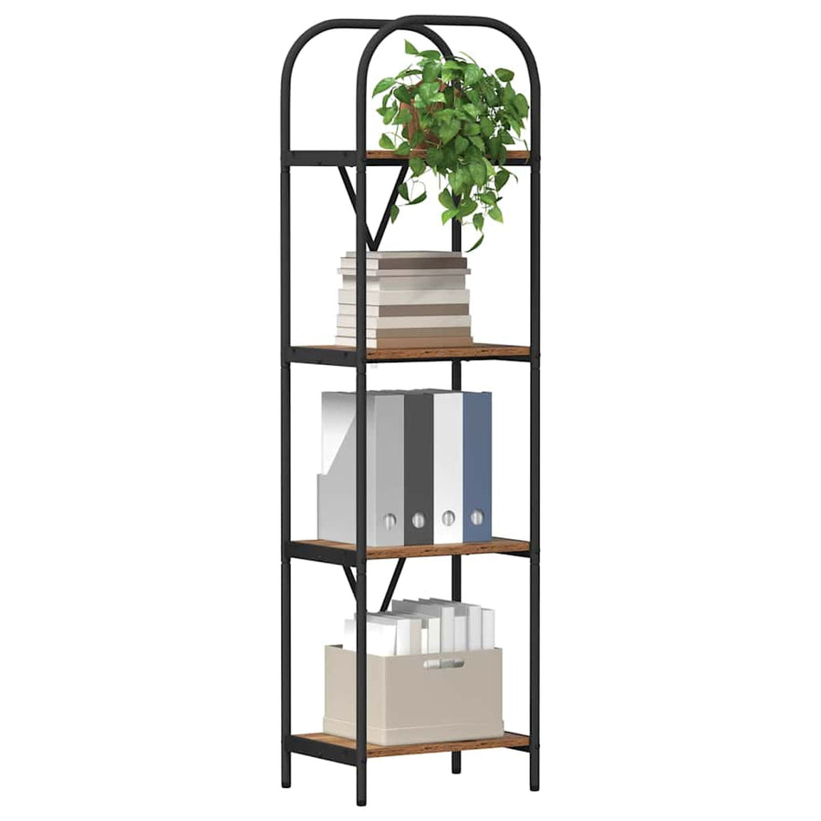 Boekenkast Oud hout 40 x 30 x 146 cm Bewerkt hout