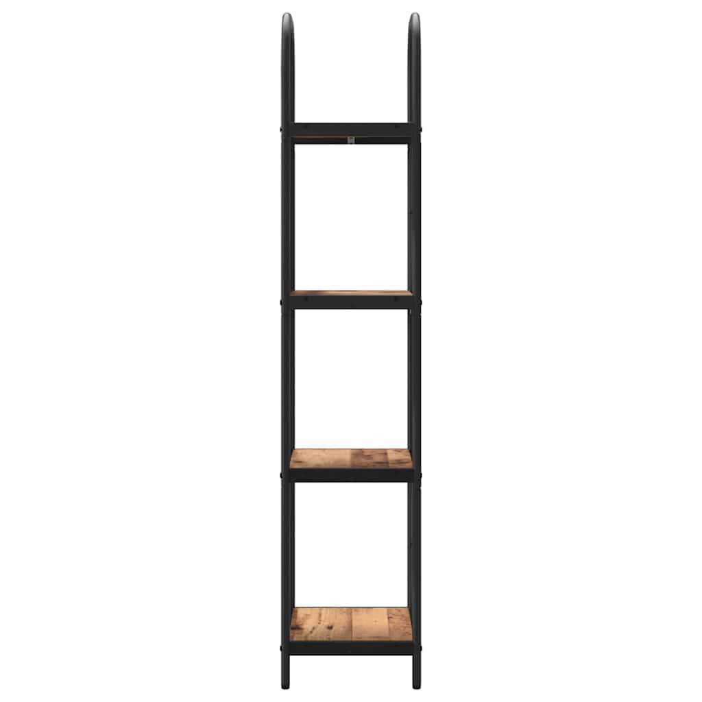 Boekenkast Oud hout 40 x 30 x 146 cm Bewerkt hout