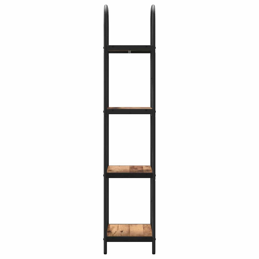 Boekenkast Oud hout 40 x 30 x 146 cm Bewerkt hout