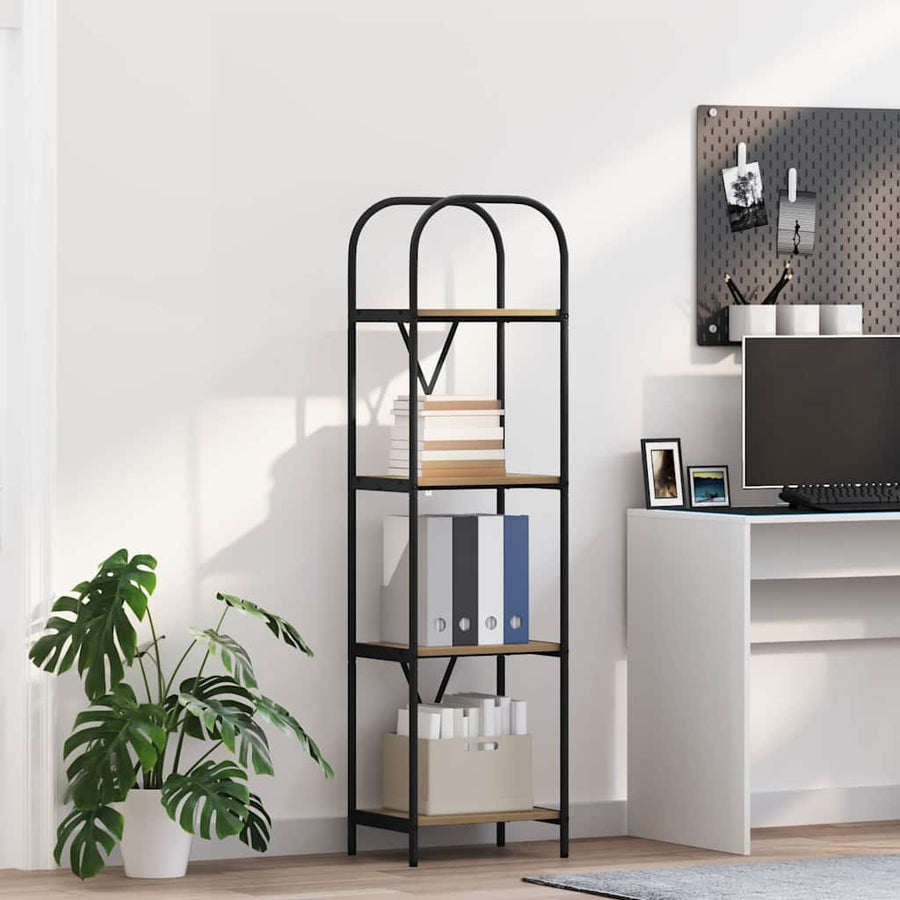 Boekenkast Artisan Eiken 40 x 30 x 146 cm Bewerkt hout
