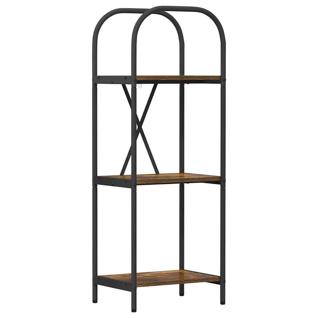 Boekenkast Gerookt eiken 40 x 30 x 109 cm Bewerkt hout