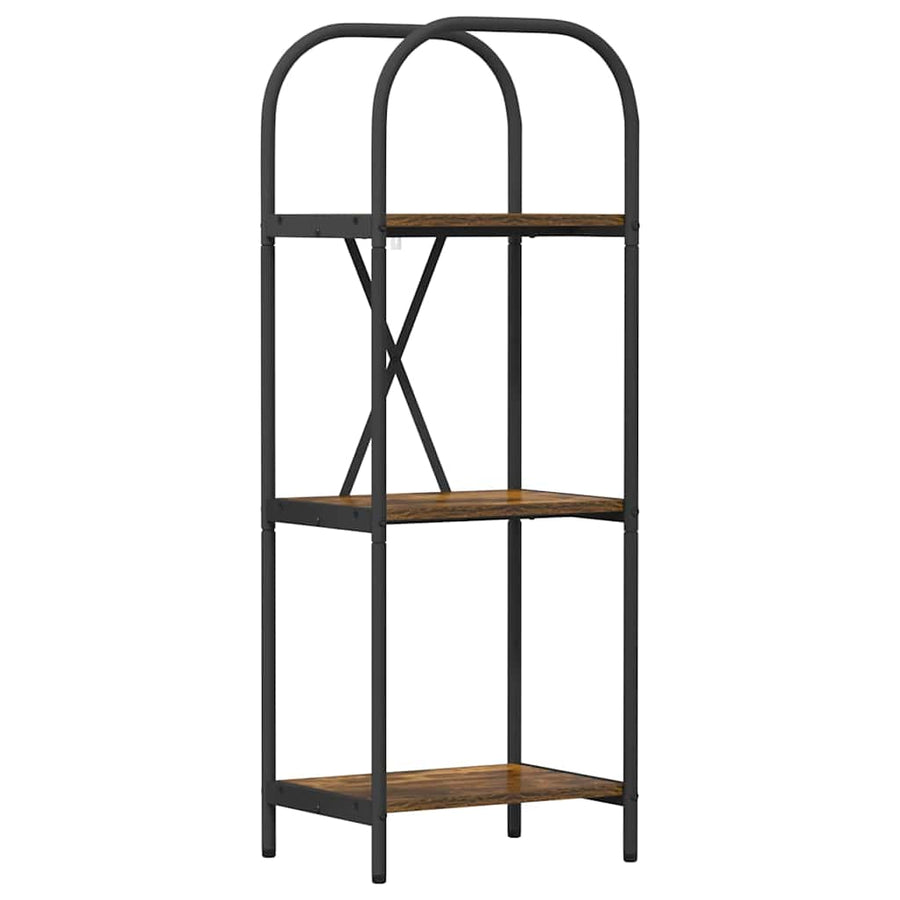 Boekenkast Gerookt eiken 40 x 30 x 109 cm Bewerkt hout