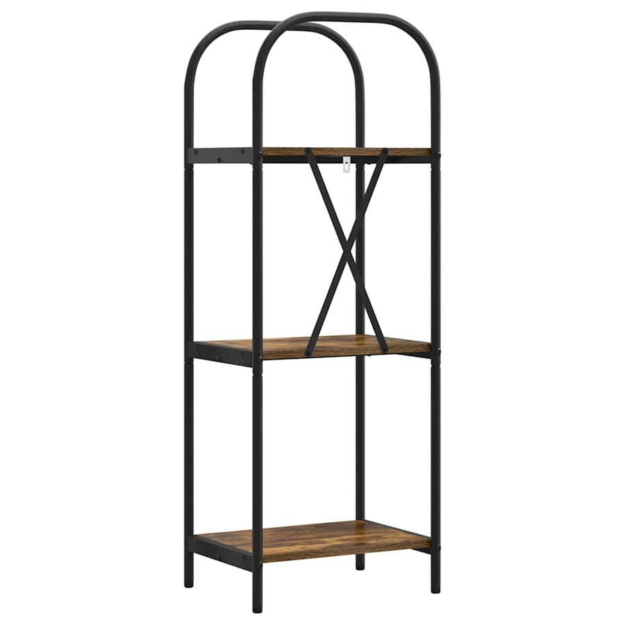 Boekenkast Gerookt eiken 40 x 30 x 109 cm Bewerkt hout